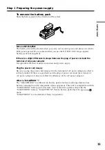 Preview for 11 page of Sony Handycam DCR-PC3 Operating Instructions Manual