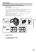 Предварительный просмотр 107 страницы Sony Handycam DCR-PC3 Operating Instructions Manual