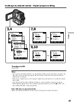 Предварительный просмотр 67 страницы Sony Handycam DCR-PC5 Operating Instructions Manual