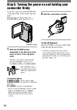 Preview for 12 page of Sony Handycam DCR-PC53E Operating Manual