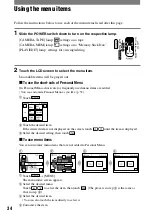 Preview for 34 page of Sony Handycam DCR-PC53E Operating Manual