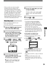 Preview for 59 page of Sony Handycam DCR-PC53E Operating Manual