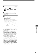 Preview for 75 page of Sony Handycam DCR-PC53E Operating Manual