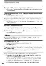 Preview for 82 page of Sony Handycam DCR-PC53E Operating Manual