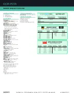 Preview for 2 page of Sony Handycam DCR-PC55 Specifications