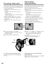 Предварительный просмотр 76 страницы Sony Handycam DCR-PC6E Operating Instructions Manual