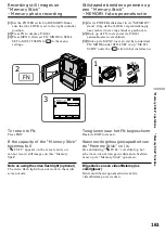 Предварительный просмотр 161 страницы Sony Handycam DCR-PC6E Operating Instructions Manual