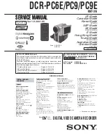 Preview for 1 page of Sony Handycam DCR-PC6E Service Manual