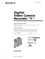 Preview for 1 page of Sony Handycam DCR-PC9 Operating Instructions Manual