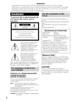 Preview for 2 page of Sony Handycam DCR-PC9 Operating Instructions Manual