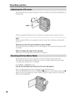 Preview for 24 page of Sony Handycam DCR-PC9 Operating Instructions Manual