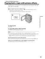 Preview for 65 page of Sony Handycam DCR-PC9 Operating Instructions Manual