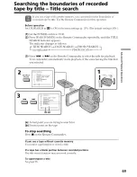 Preview for 69 page of Sony Handycam DCR-PC9 Operating Instructions Manual