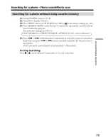 Preview for 73 page of Sony Handycam DCR-PC9 Operating Instructions Manual