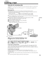 Preview for 75 page of Sony Handycam DCR-PC9 Operating Instructions Manual