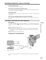 Preview for 127 page of Sony Handycam DCR-PC9 Operating Instructions Manual