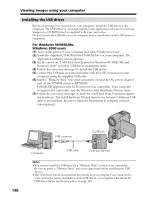 Preview for 148 page of Sony Handycam DCR-PC9 Operating Instructions Manual