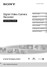 Preview for 1 page of Sony Handycam DCR-PJ5E Operating Manual