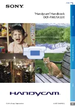 Предварительный просмотр 1 страницы Sony Handycam DCR-PJ6E Instruction & Operation Manual