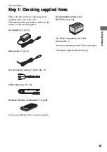 Preview for 13 page of Sony Handycam DCR-SR100E Operating Manual