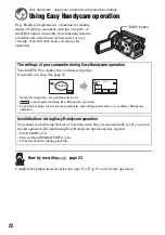 Preview for 22 page of Sony Handycam DCR-SR100E Operating Manual