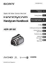 Sony Handycam DCR-SR10E Manual preview