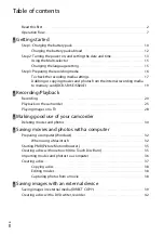 Preview for 8 page of Sony Handycam DCR-SR15E User Manual