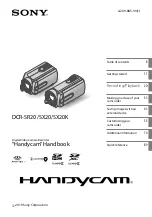 Sony HANDYCAM DCR-SR20 Handbook preview