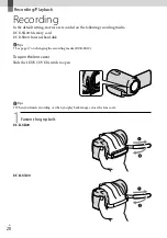 Preview for 20 page of Sony HANDYCAM DCR-SR20 Handbook