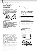 Preview for 42 page of Sony HANDYCAM DCR-SR20 Operating Manual