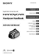 Sony Handycam DCR-SR210E Handbook preview