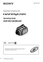 Preview for 1 page of Sony Handycam DCR-SR210E Operating Manual