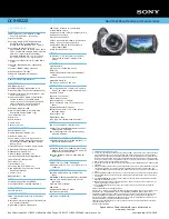 Preview for 2 page of Sony HANDYCAM DCR-SR220 Specifications