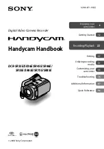 Sony Handycam DCR-SR35E Handbook preview