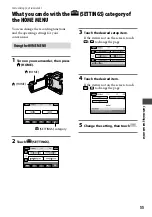 Предварительный просмотр 55 страницы Sony Handycam DCR-SR35E Handbook