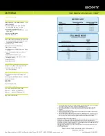 Preview for 2 page of Sony Handycam DCR-SR42 Specifications