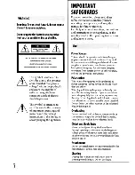 Предварительный просмотр 2 страницы Sony Handycam DCR-SR46 Operating Manual