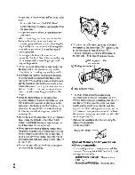 Предварительный просмотр 6 страницы Sony Handycam DCR-SR46 Operating Manual