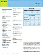Предварительный просмотр 2 страницы Sony Handycam DCR-SR62 Specifications