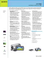 Sony Handycam DCR-SR80 Brochure preview