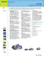 Предварительный просмотр 1 страницы Sony Handycam DCR-SR82 System Manual