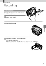 Preview for 13 page of Sony Handycam DCR-SX30E Operating Manual