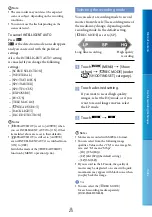 Предварительный просмотр 25 страницы Sony Handycam DCR-SX45E Handbook