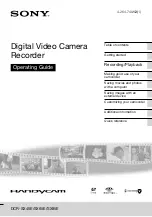 Sony Handycam DCR-SX45E Operating Manual preview