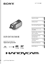 Preview for 1 page of Sony Handycam DCR-SX73E Operating Manual