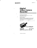 Sony Handycam DCR-TRV103 Operating Instructions Manual preview