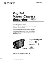 Preview for 1 page of Sony Handycam DCR-TRV10E Operating Instructions Manual