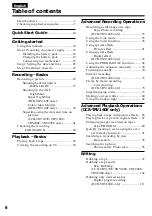 Preview for 6 page of Sony Handycam DCR-TRV140E Operating Instructions Manual