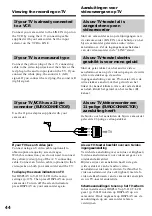 Предварительный просмотр 44 страницы Sony Handycam DCR-TRV141E Operating Instructions Manual