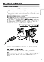 Предварительный просмотр 13 страницы Sony Handycam DCR-TRV15 Operating Instructions Manual